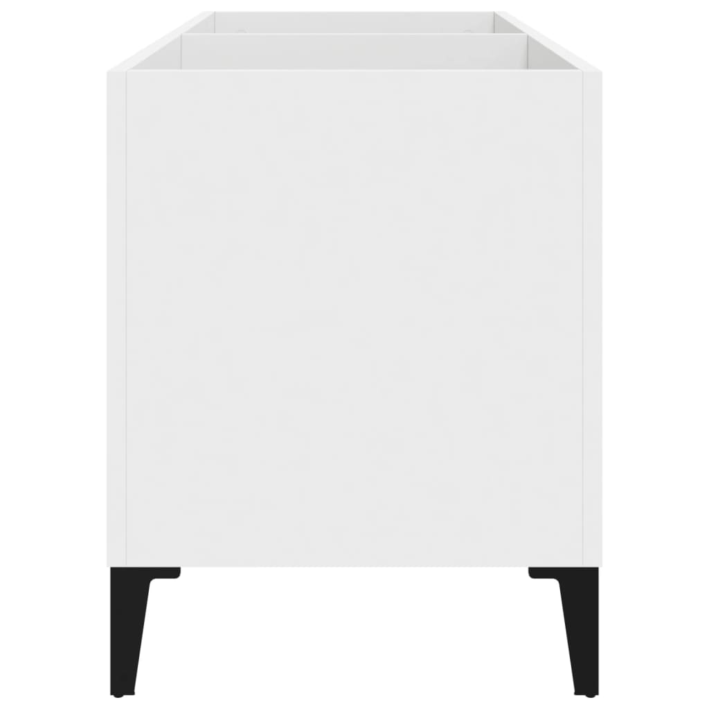 Dulap de discuri, alb, 74,5x38x48 cm, lemn prelucrat GartenMobel Dekor