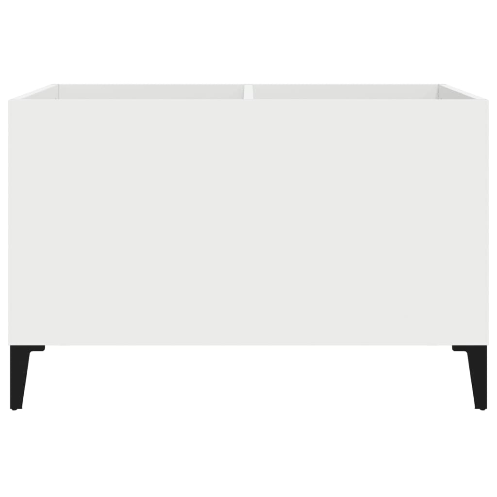 Dulap de discuri, alb, 74,5x38x48 cm, lemn prelucrat GartenMobel Dekor