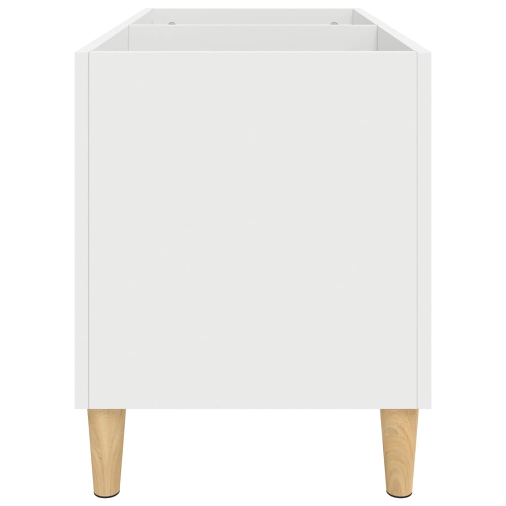 Dulap de discuri, alb, 74,5x38x48 cm, lemn prelucrat GartenMobel Dekor