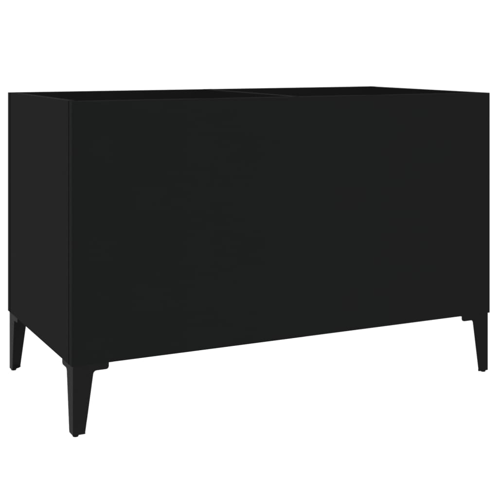 Dulap pentru discuri, negru, 74,5x38x48 cm, lemn prelucrat GartenMobel Dekor