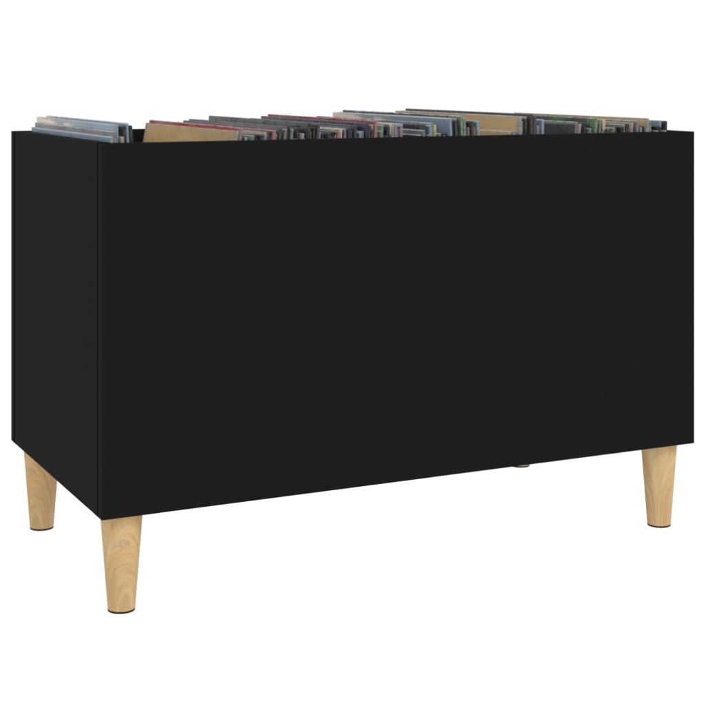 Dulap pentru discuri, negru, 74,5x38x48 cm, lemn prelucrat GartenMobel Dekor