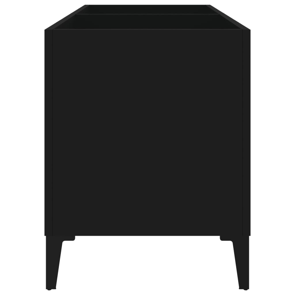 Dulap pentru discuri, negru, 74,5x38x48 cm, lemn prelucrat GartenMobel Dekor