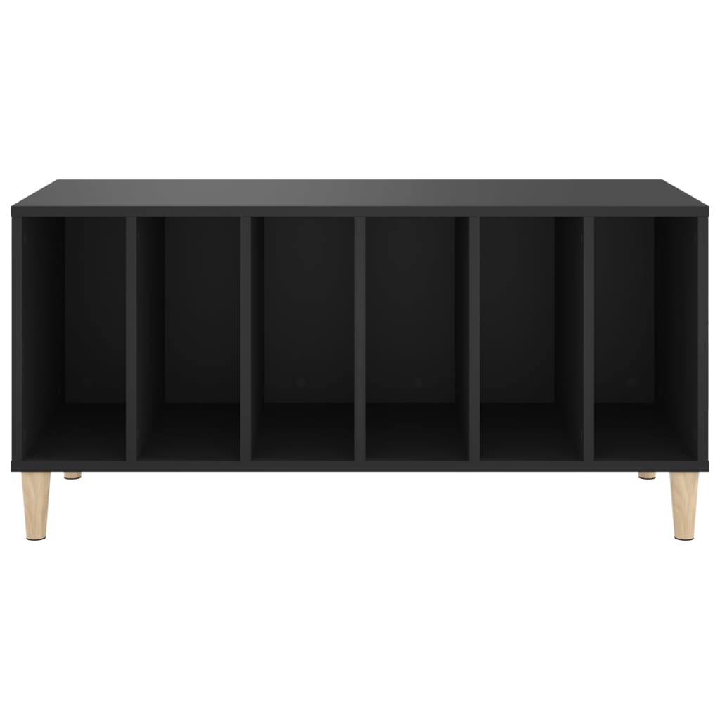 Comodă discuri, negru, 100x38x48 cm, lemn prelucrat GartenMobel Dekor