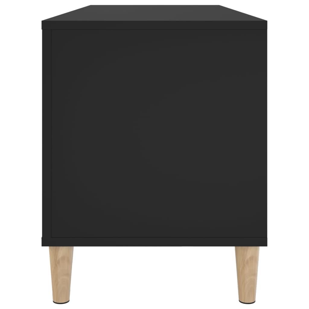 Comodă discuri, negru, 100x38x48 cm, lemn prelucrat GartenMobel Dekor