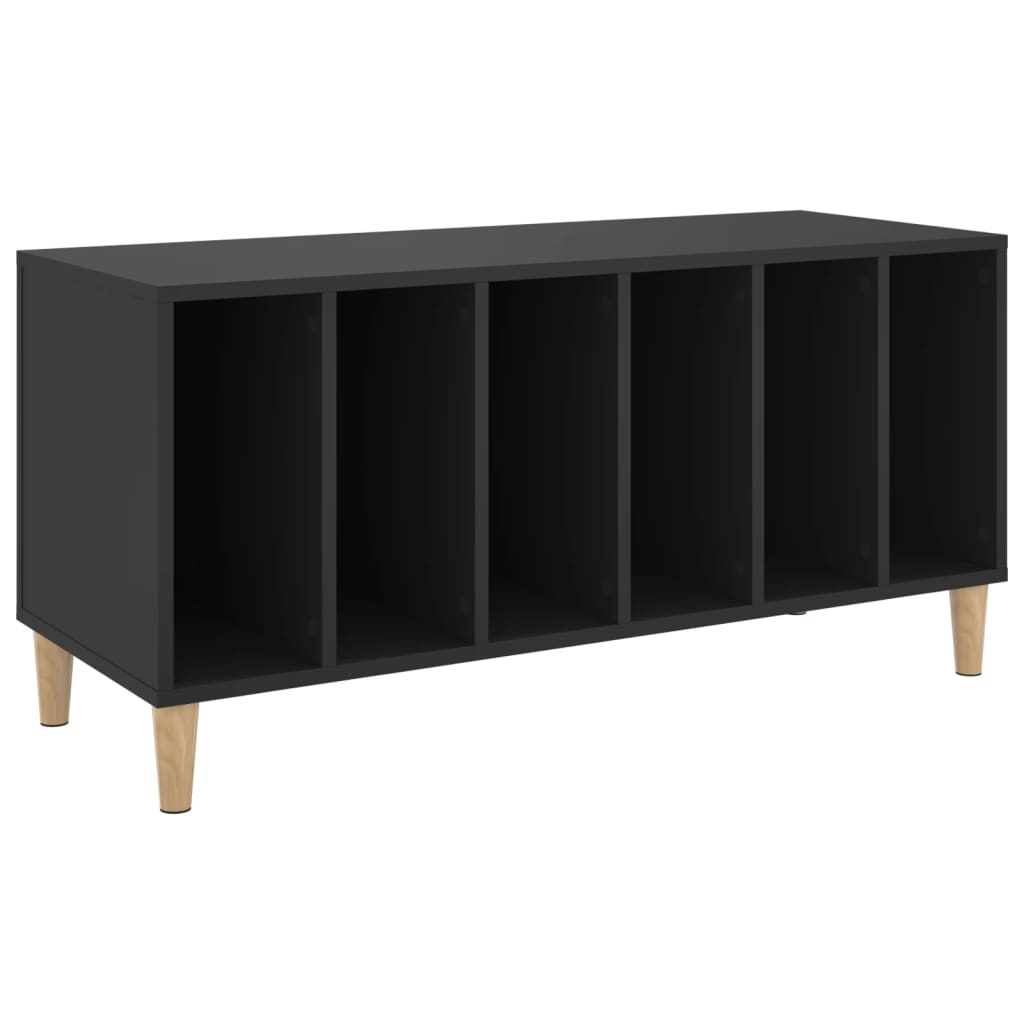 Comodă discuri, negru, 100x38x48 cm, lemn prelucrat GartenMobel Dekor