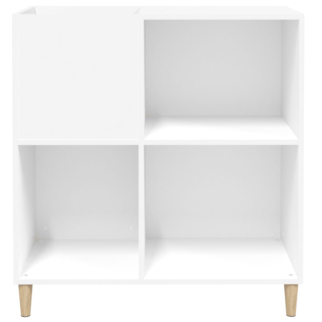 Dulap pentru discuri, alb, 84,5x38x89 cm, lemn compozit GartenMobel Dekor