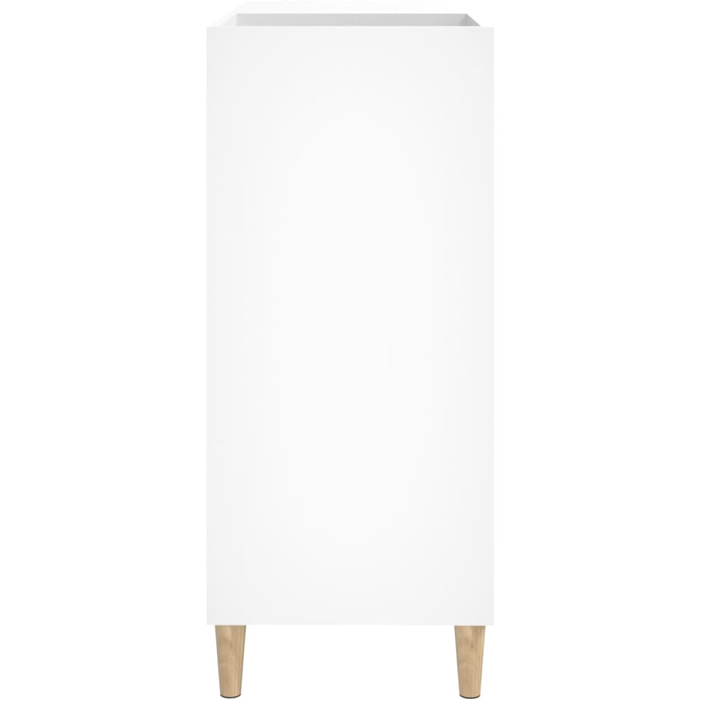 Dulap pentru discuri, alb, 84,5x38x89 cm, lemn compozit GartenMobel Dekor