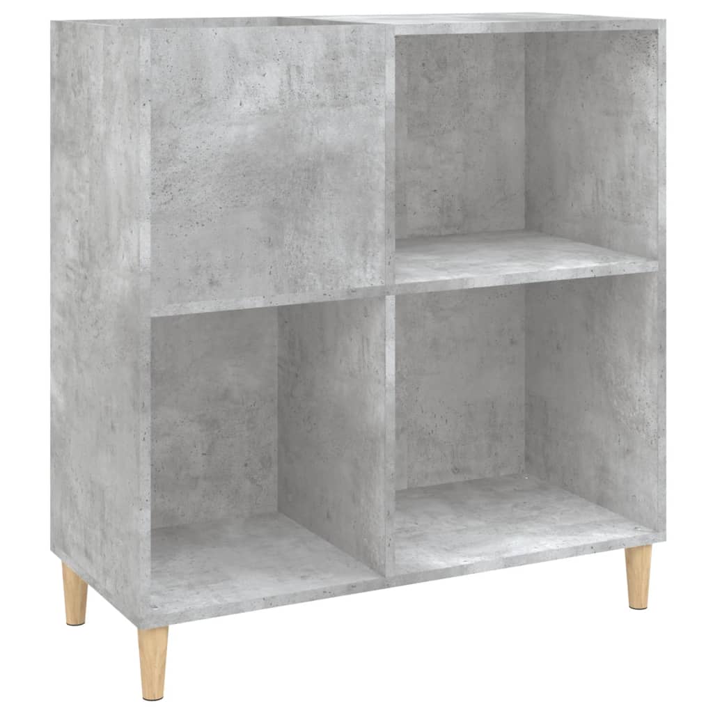 Dulap pentru discuri gri beton 84,5x38x89 cm lemn compozit GartenMobel Dekor