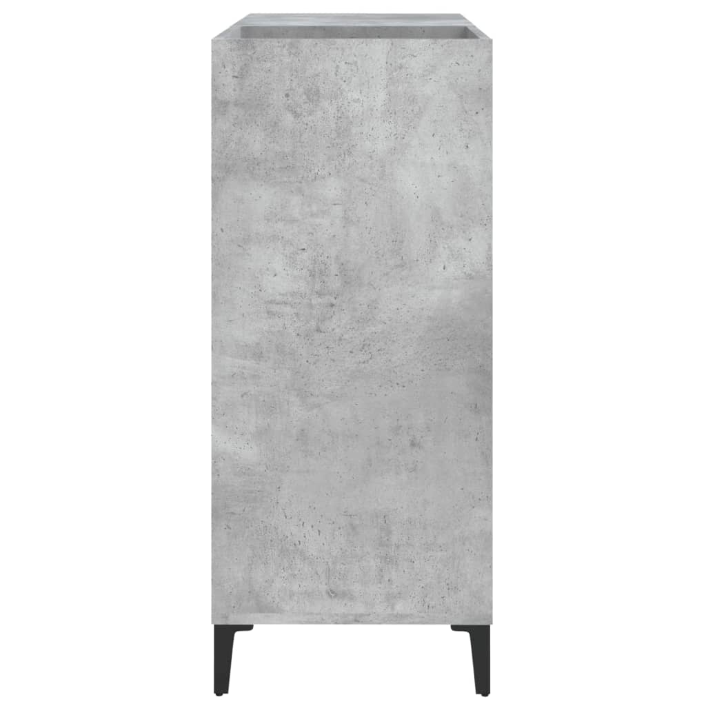 Dulap pentru discuri gri beton 84,5x38x89 cm lemn compozit GartenMobel Dekor