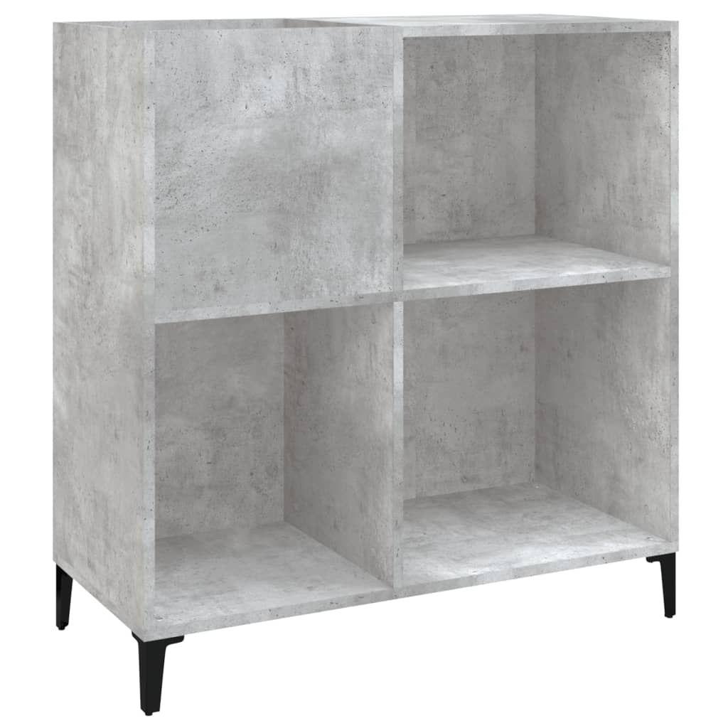 Dulap pentru discuri gri beton 84,5x38x89 cm lemn compozit GartenMobel Dekor