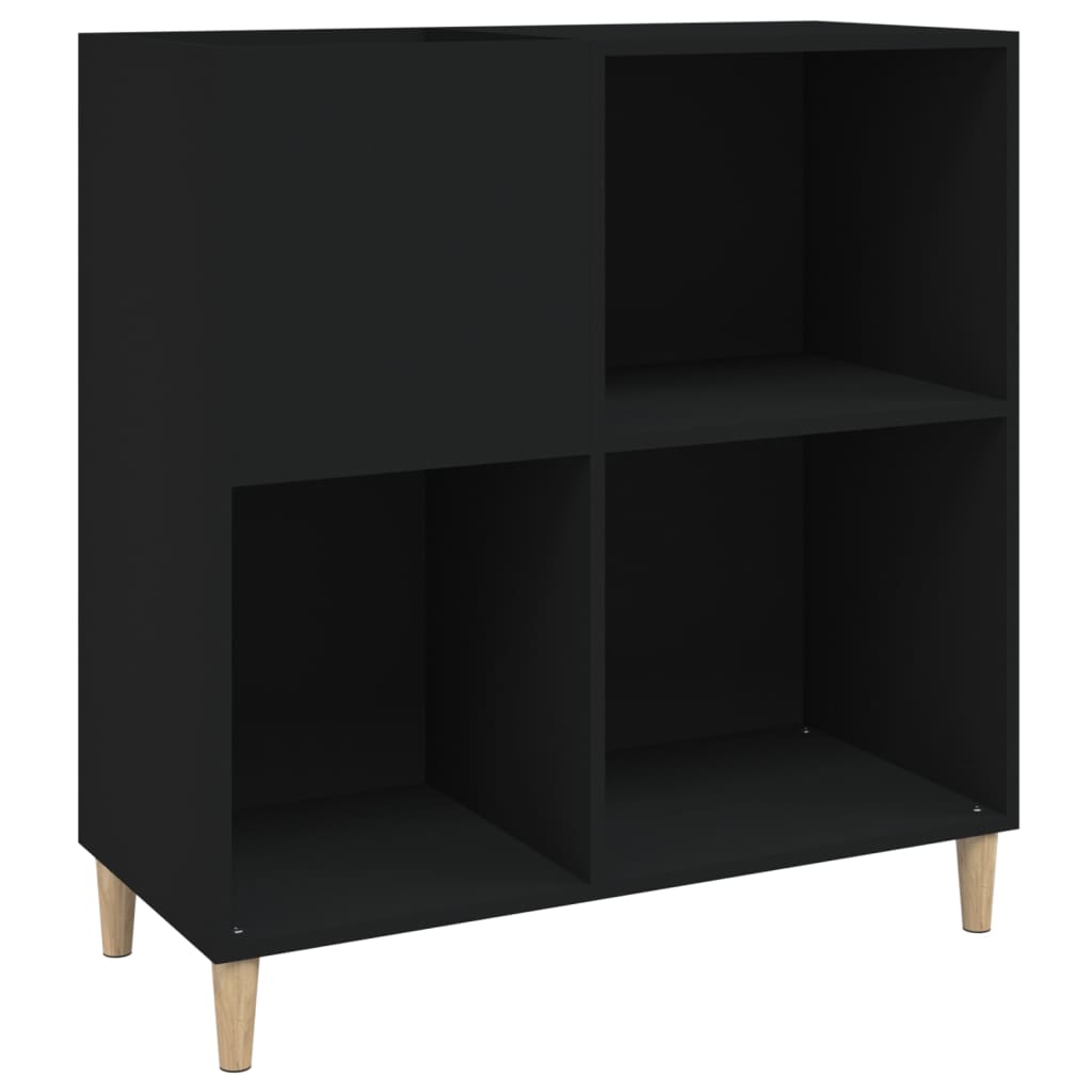 Dulap pentru discuri negru 84,5x38x89 cm lemn compozit GartenMobel Dekor