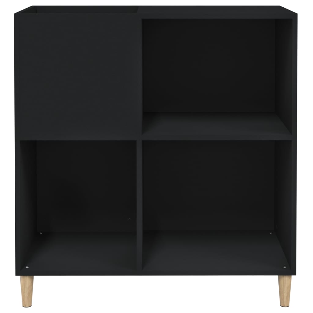 Dulap pentru discuri negru 84,5x38x89 cm lemn compozit GartenMobel Dekor