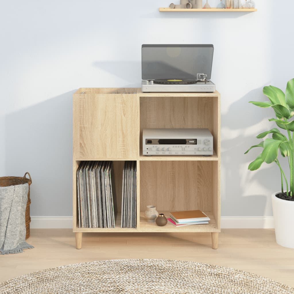 Dulap pentru discuri stejar sonoma 84,5x38x89 cm lemn compozit GartenMobel Dekor