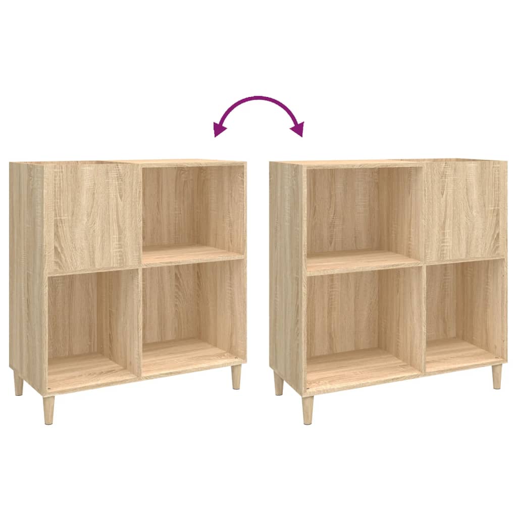 Dulap pentru discuri stejar sonoma 84,5x38x89 cm lemn compozit GartenMobel Dekor
