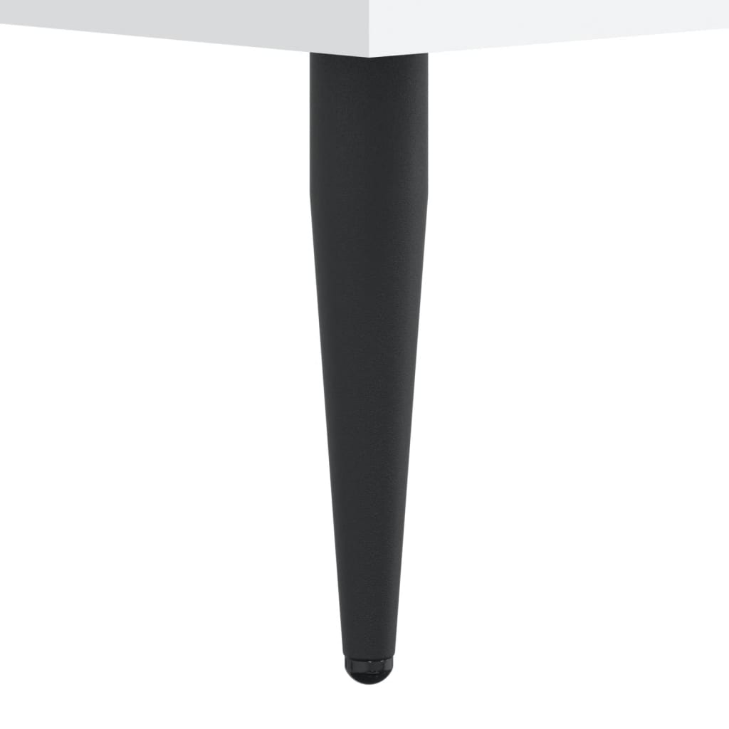 Cadru de pat, alb, 140x200 cm, lemn prelucrat GartenMobel Dekor