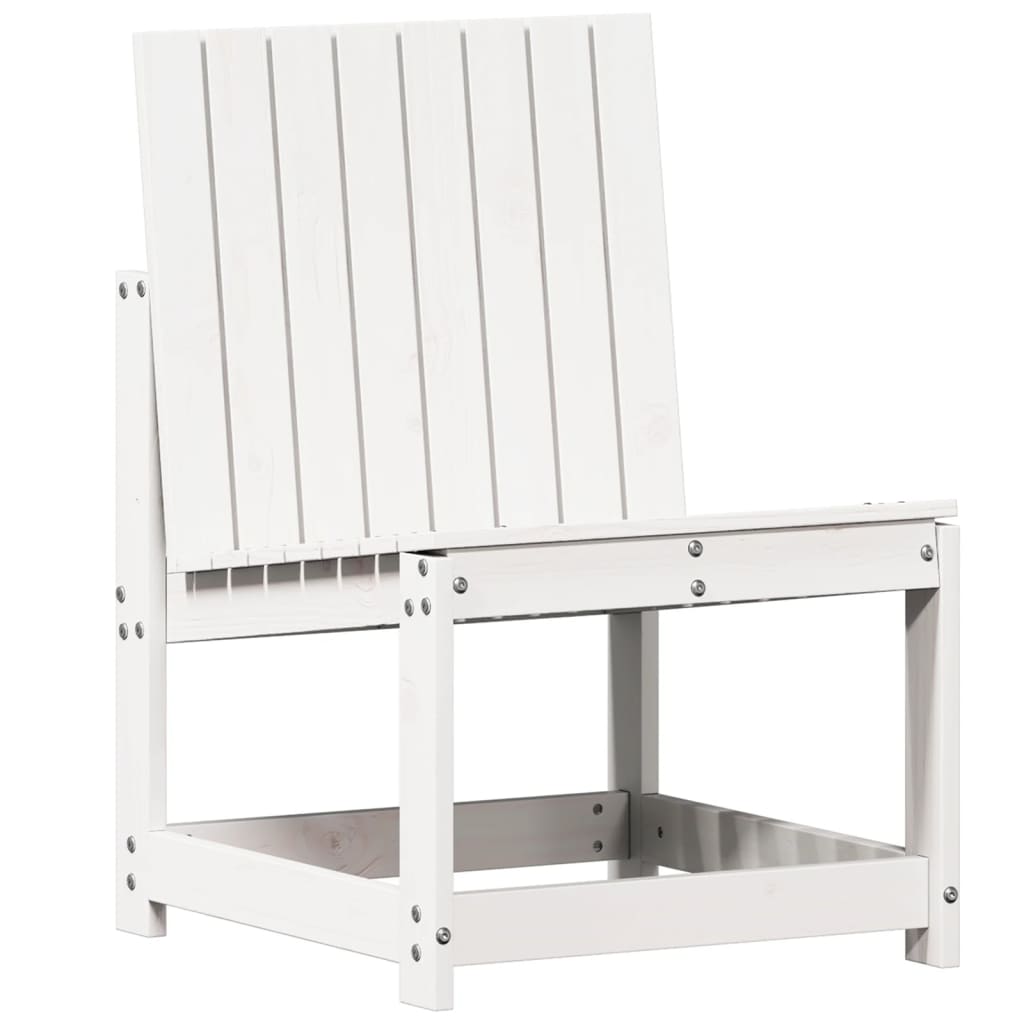 Set mobilier de grădină, 3 piese, alb, lemn masiv de pin GartenMobel Dekor