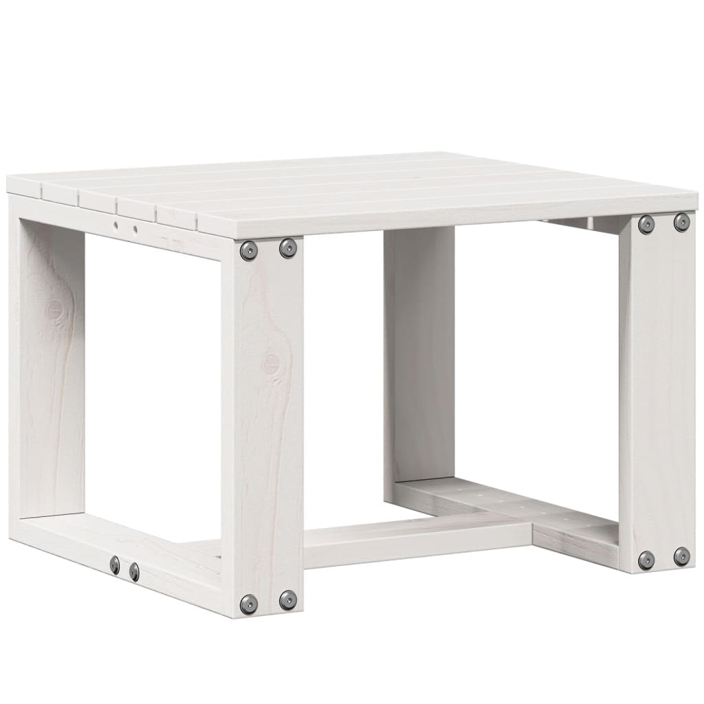 Set mobilier de grădină, 3 piese, alb, lemn masiv de pin GartenMobel Dekor