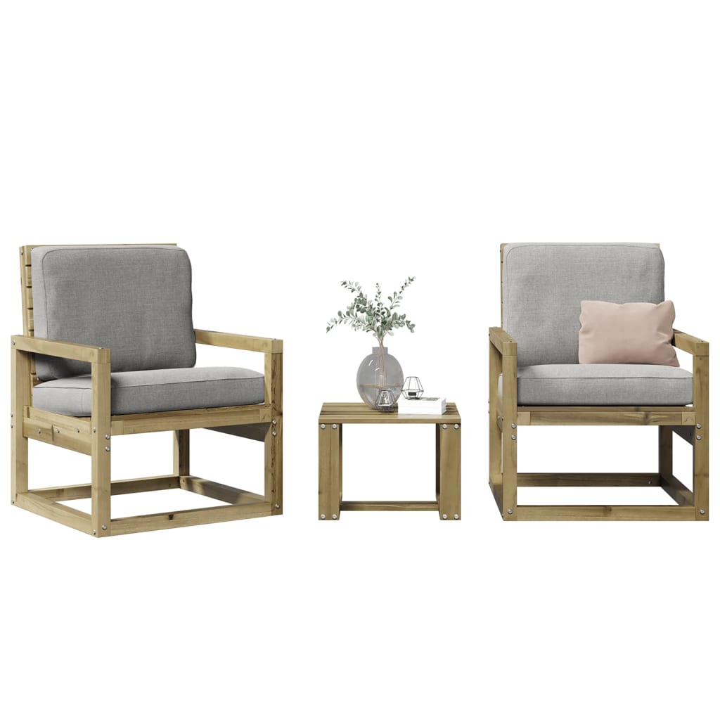 Set mobilier de grădină, 3 piese, lemn de pin impregnat GartenMobel Dekor