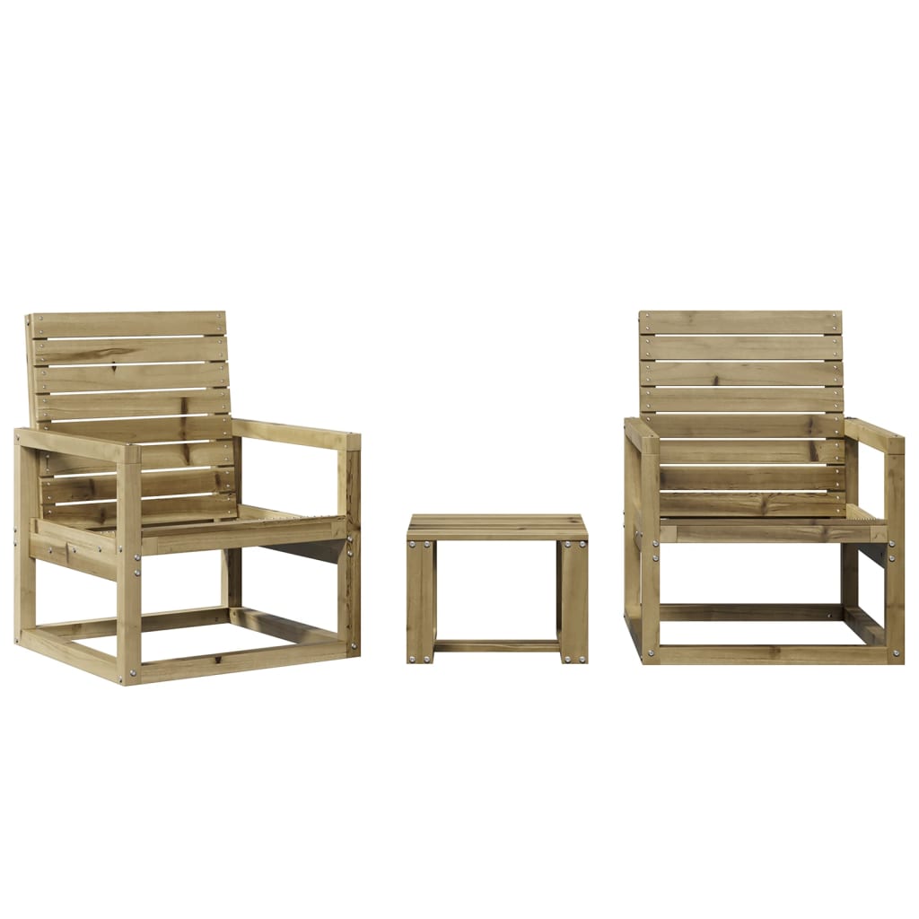 Set mobilier de grădină, 3 piese, lemn de pin impregnat GartenMobel Dekor