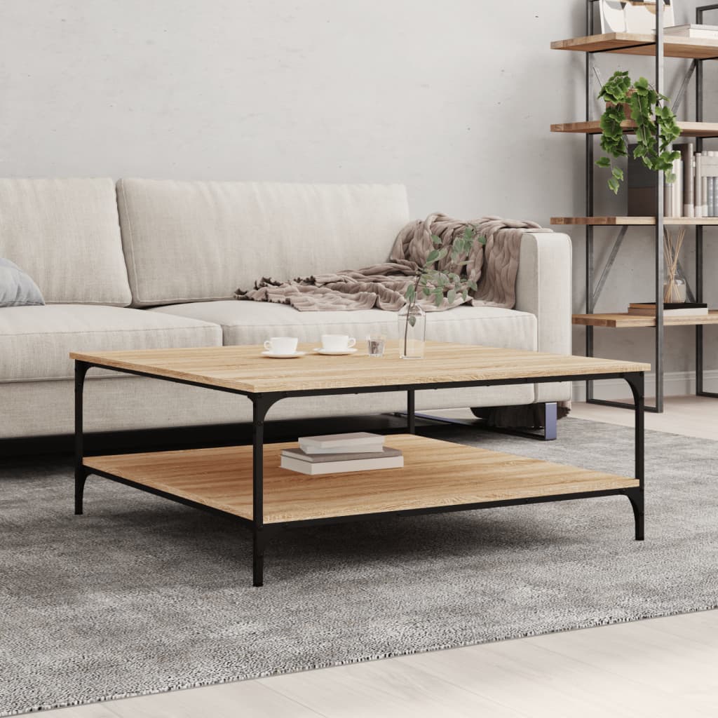 Măsuță de cafea stejar sonoma 100x100x40 cm lemn prelucrat GartenMobel Dekor