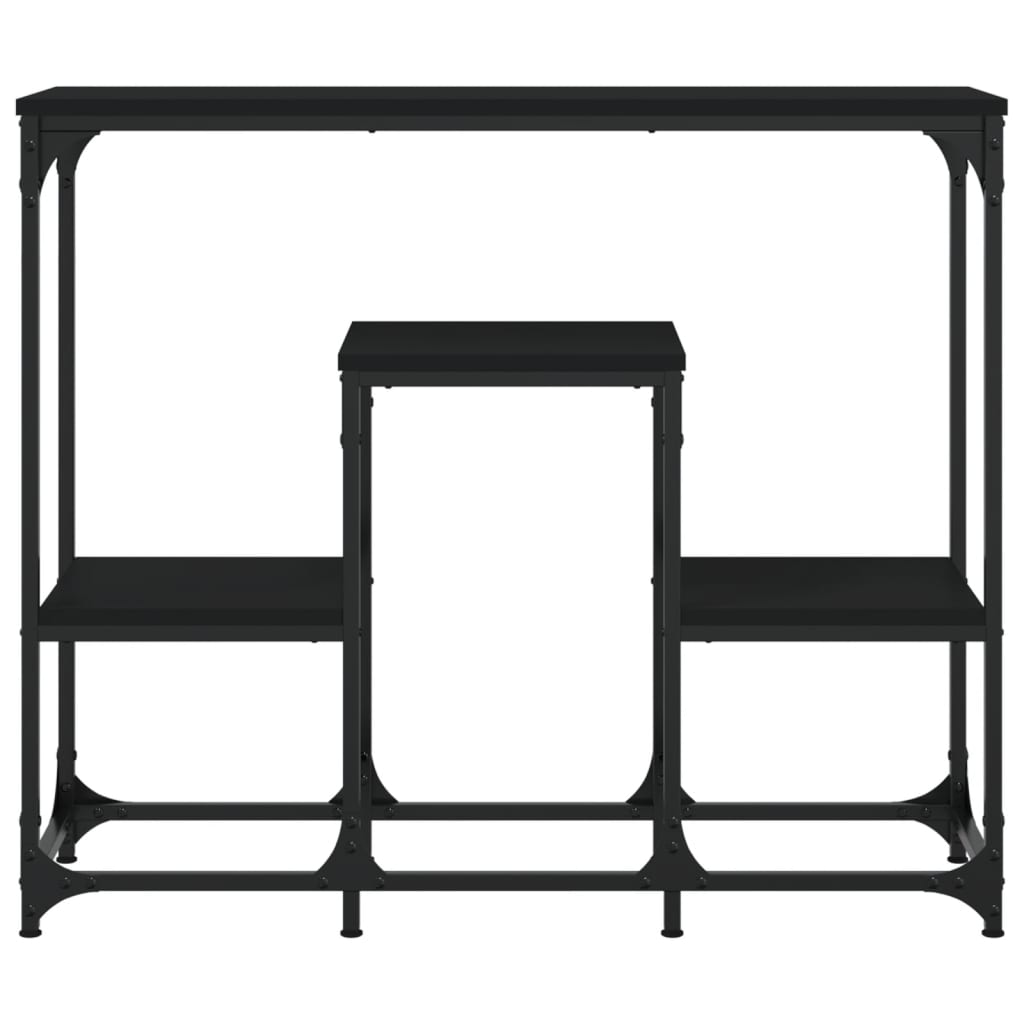 Măsuță consolă, negru, 89,5x28x76 cm, lemn prelucrat GartenMobel Dekor