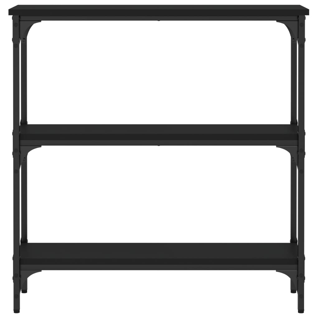 Masă consolă, negru, 75x22,5x75 cm, lemn prelucrat GartenMobel Dekor