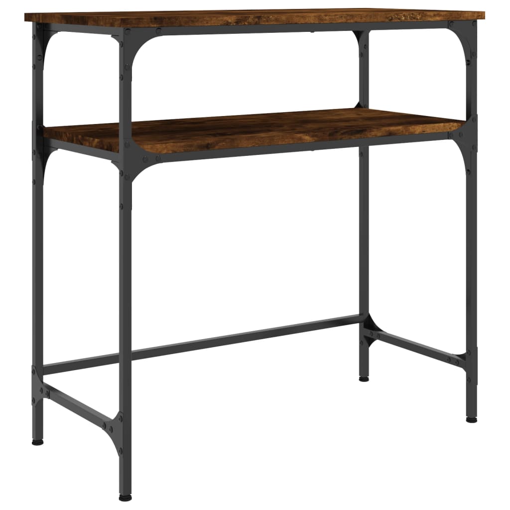 Masă consolă, stejar fumuriu, 75x35,5x75 cm, lemn prelucrat GartenMobel Dekor