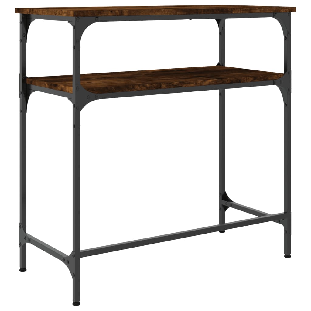 Masă consolă, stejar fumuriu, 75x35,5x75 cm, lemn prelucrat GartenMobel Dekor