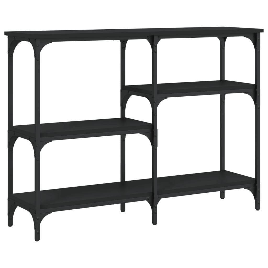 Măsuță consolă, negru, 102x29x75 cm, lemn compozit GartenMobel Dekor