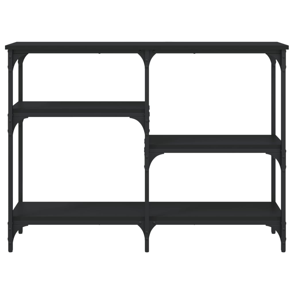 Măsuță consolă, negru, 102x29x75 cm, lemn compozit GartenMobel Dekor