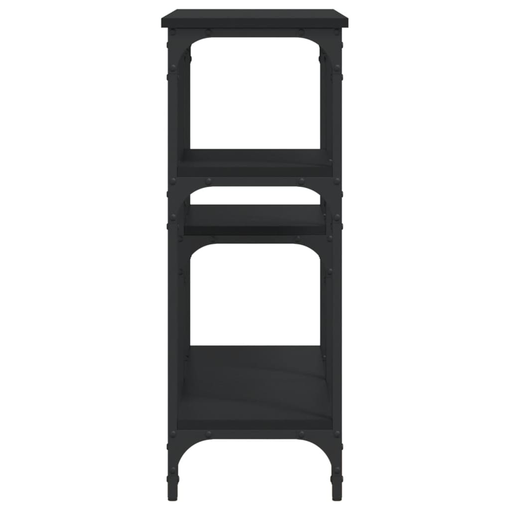 Măsuță consolă, negru, 102x29x75 cm, lemn compozit GartenMobel Dekor