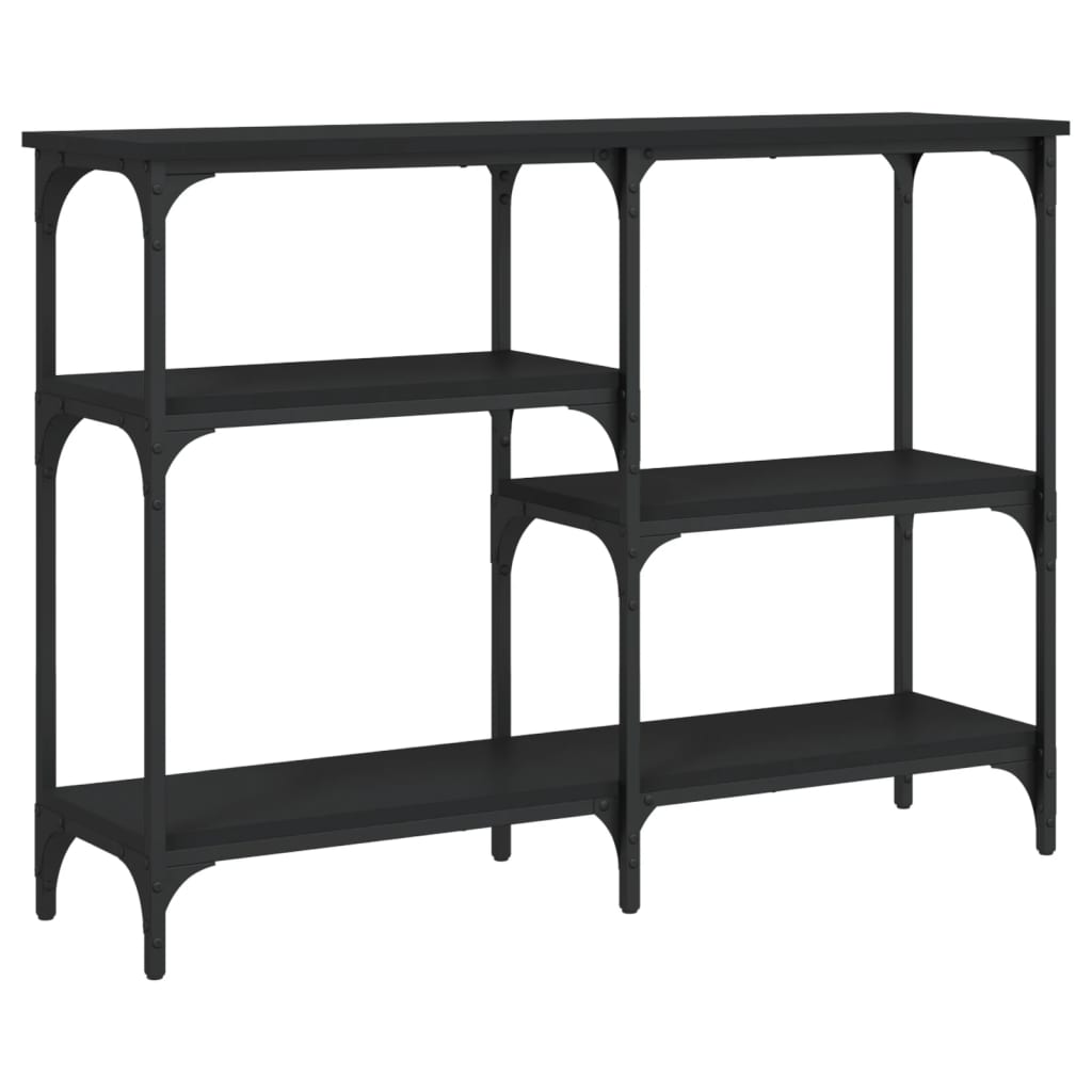 Măsuță consolă, negru, 102x29x75 cm, lemn compozit GartenMobel Dekor