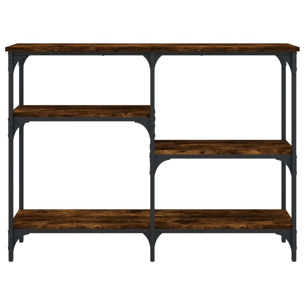 Măsuță consolă, stejar fumuriu, 102x29x75 cm, lemn prelucrat GartenMobel Dekor
