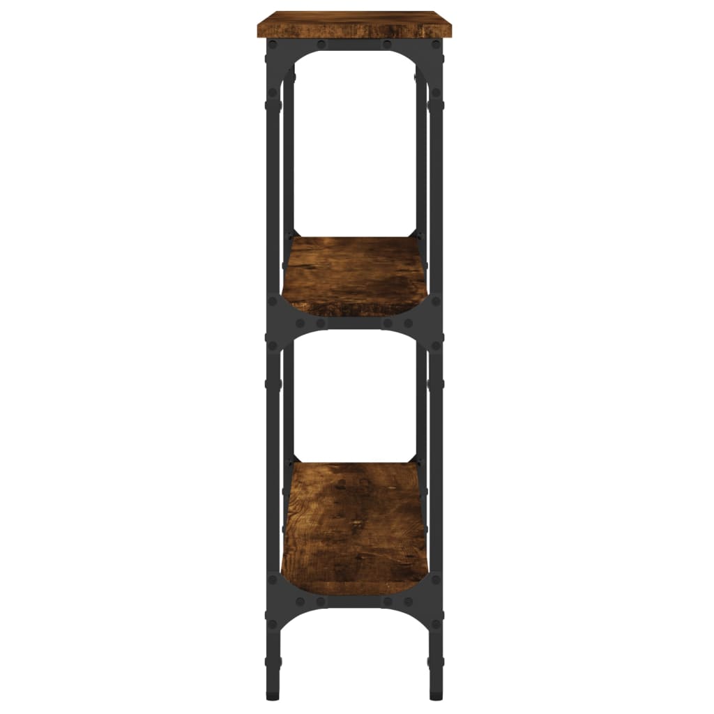 Măsuță consolă, stejar fumuriu, 75x22,5x75 cm, lemn prelucrat GartenMobel Dekor