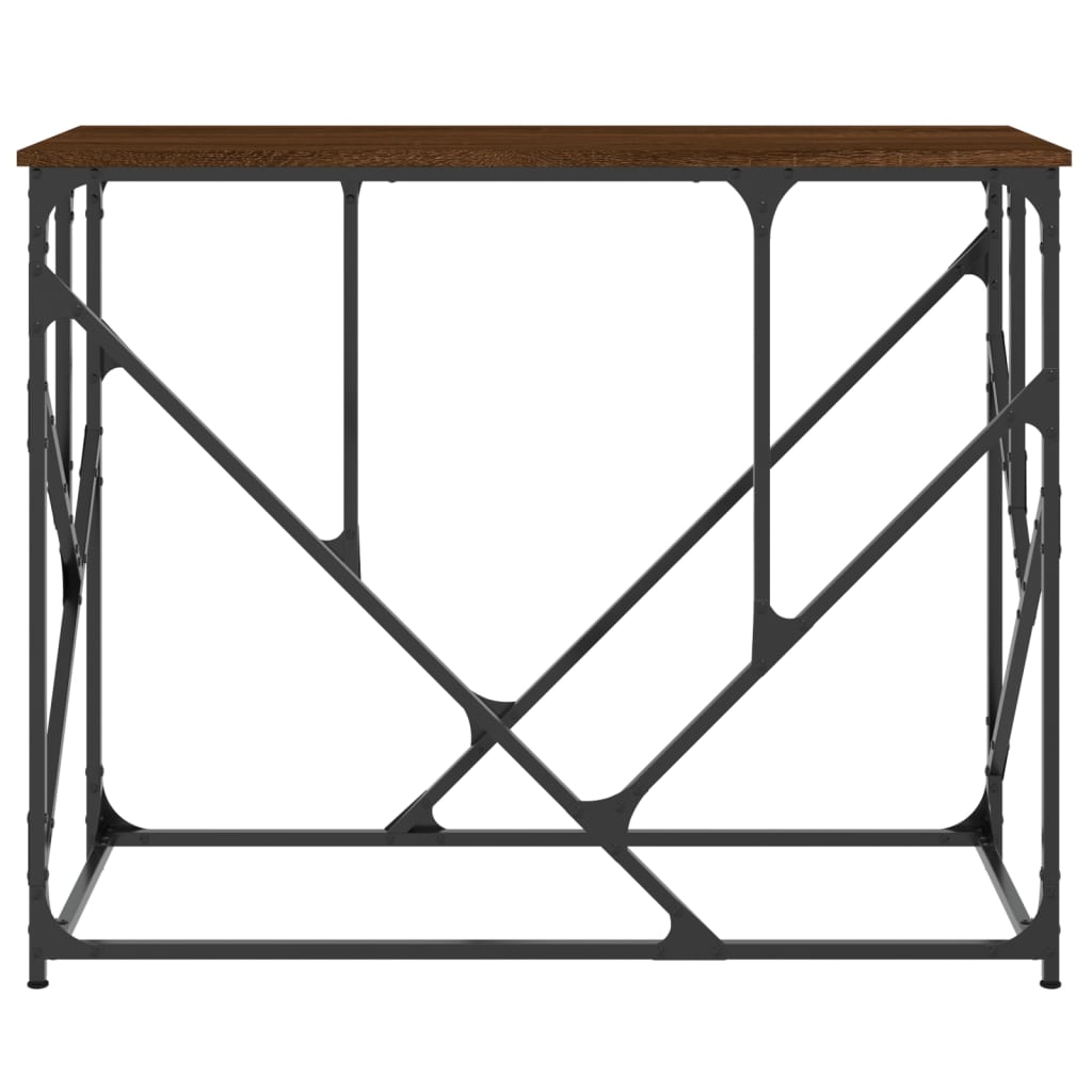 Măsuță consolă, stejar maro, 100x40x80 cm, lemn prelucrat GartenMobel Dekor