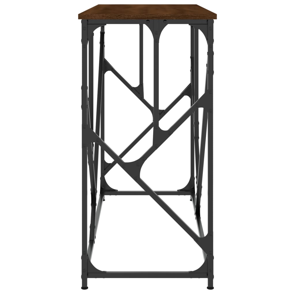 Măsuță consolă, stejar maro, 100x40x80 cm, lemn prelucrat GartenMobel Dekor