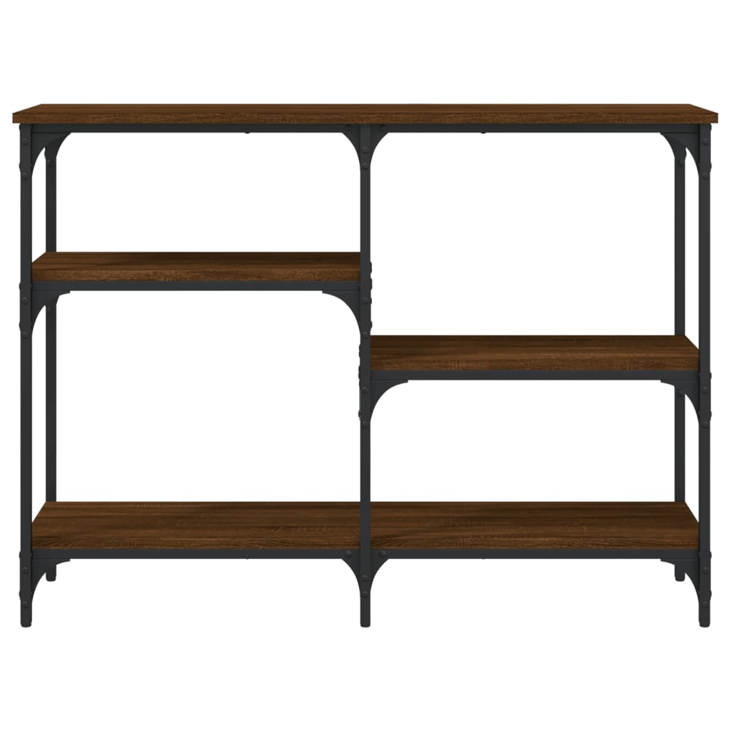Măsuță consolă, stejar maro, 102x29x75 cm, lemn prelucrat GartenMobel Dekor