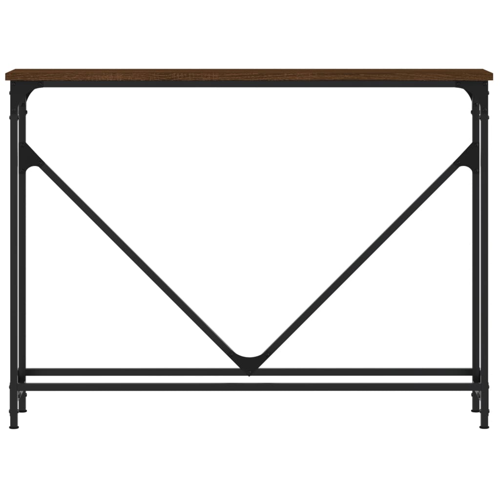 Măsuță consolă, stejar maro, 102x22,5x75 cm, lemn prelucrat GartenMobel Dekor