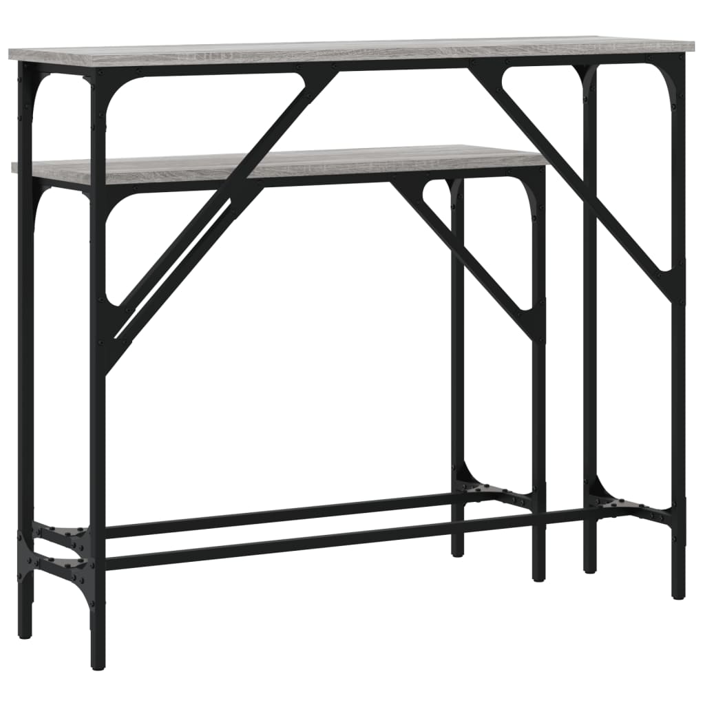 Măsuțe console, 2 buc., gri sonoma, lemn compozit GartenMobel Dekor