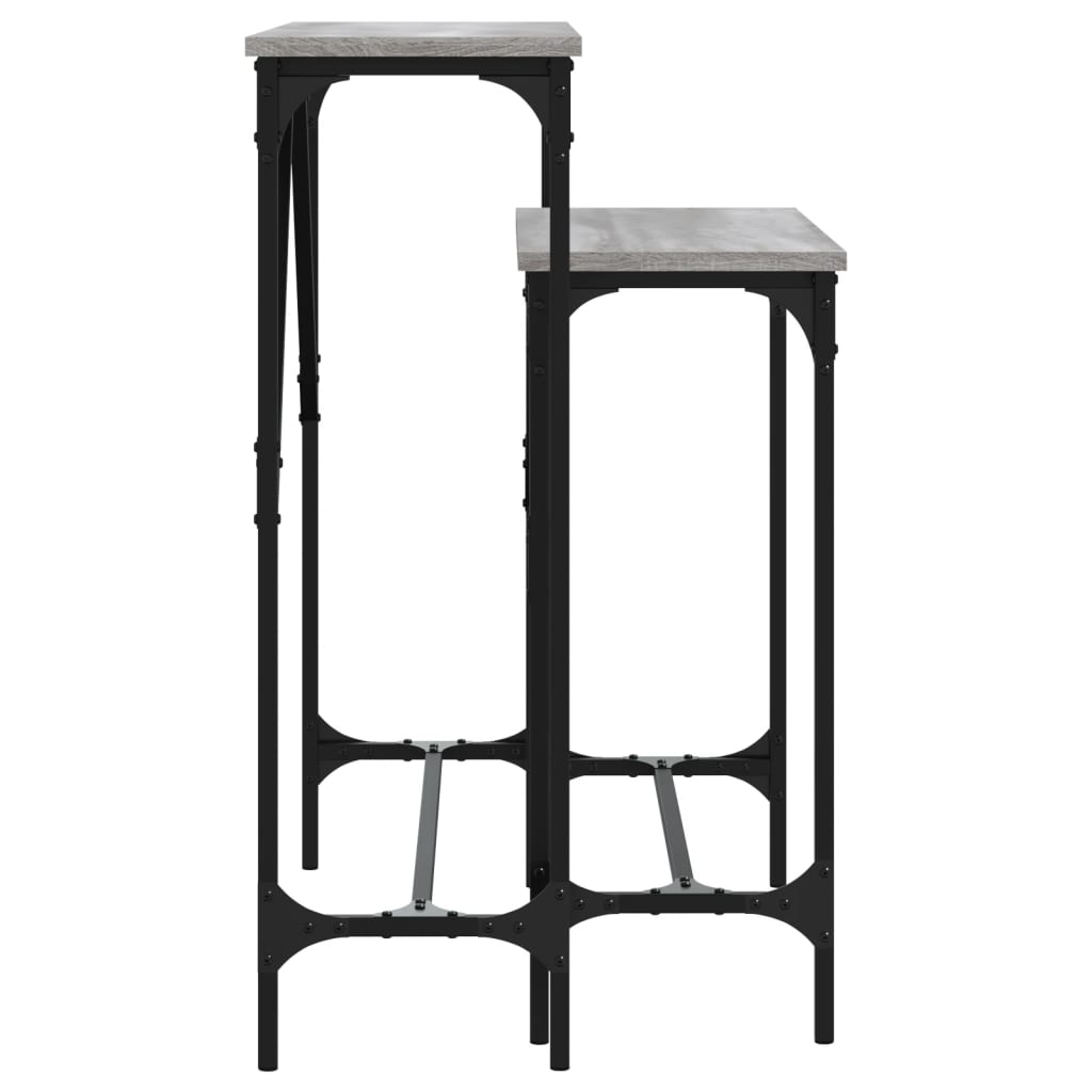 Măsuțe console, 2 buc., gri sonoma, lemn compozit GartenMobel Dekor