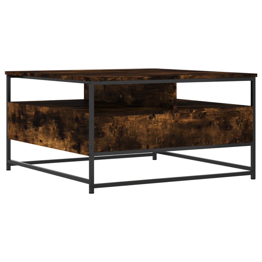 Măsuță de cafea, stejar fumuriu, 80x80x45 cm, lemn prelucrat GartenMobel Dekor