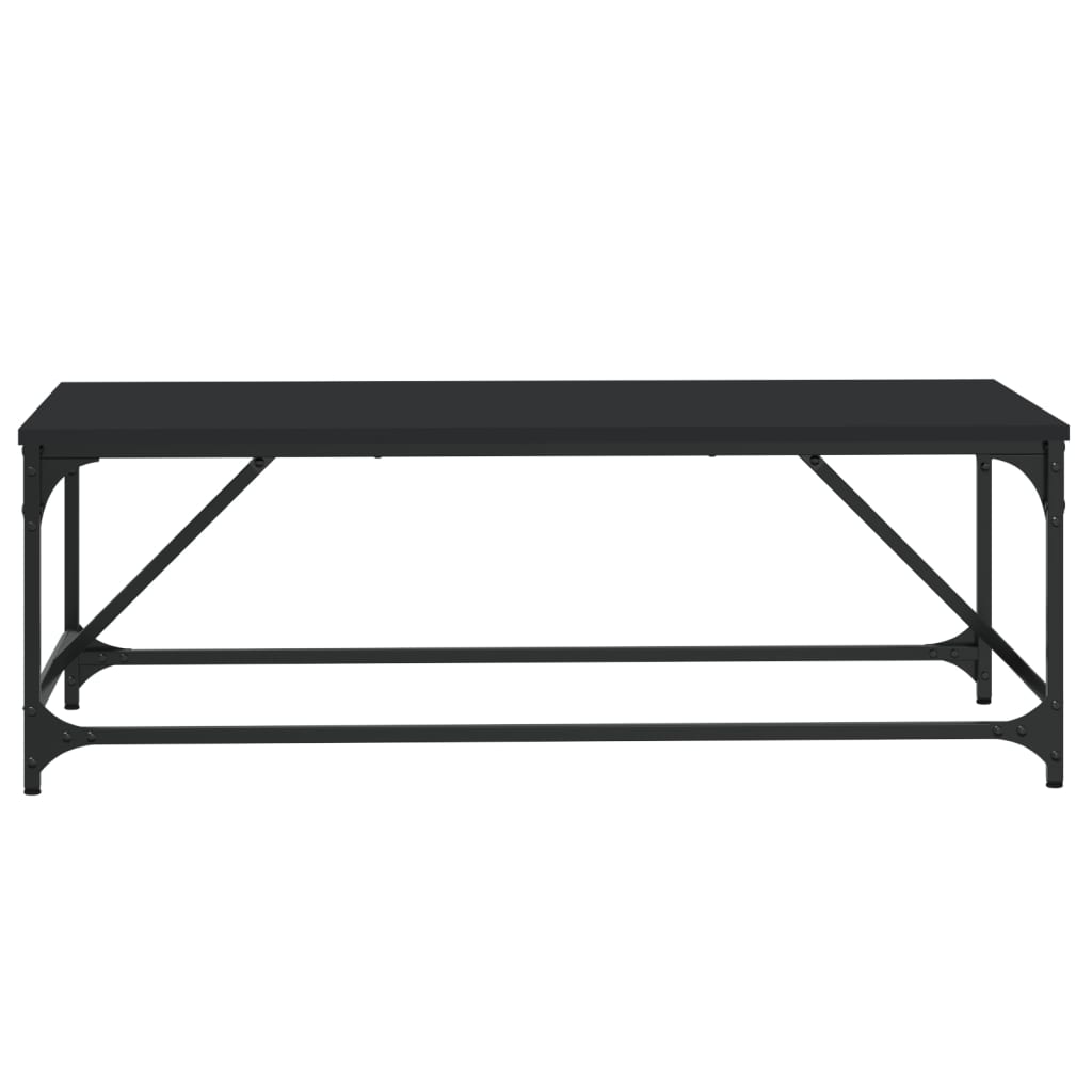 Măsuță de cafea, negru, 100x50x35 cm, lemn prelucrat GartenMobel Dekor
