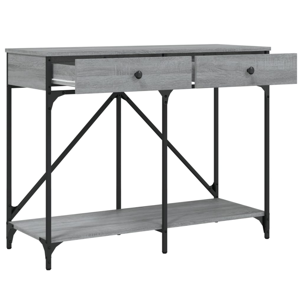 Măsuță consolă, gri sonoma, 100x39x78,5 cm, lemn prelucrat GartenMobel Dekor