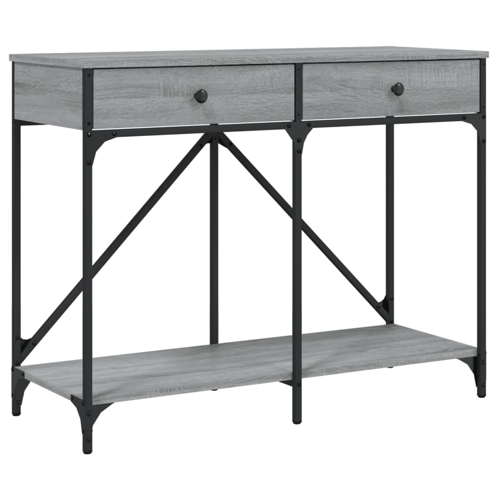 Măsuță consolă, gri sonoma, 100x39x78,5 cm, lemn prelucrat GartenMobel Dekor