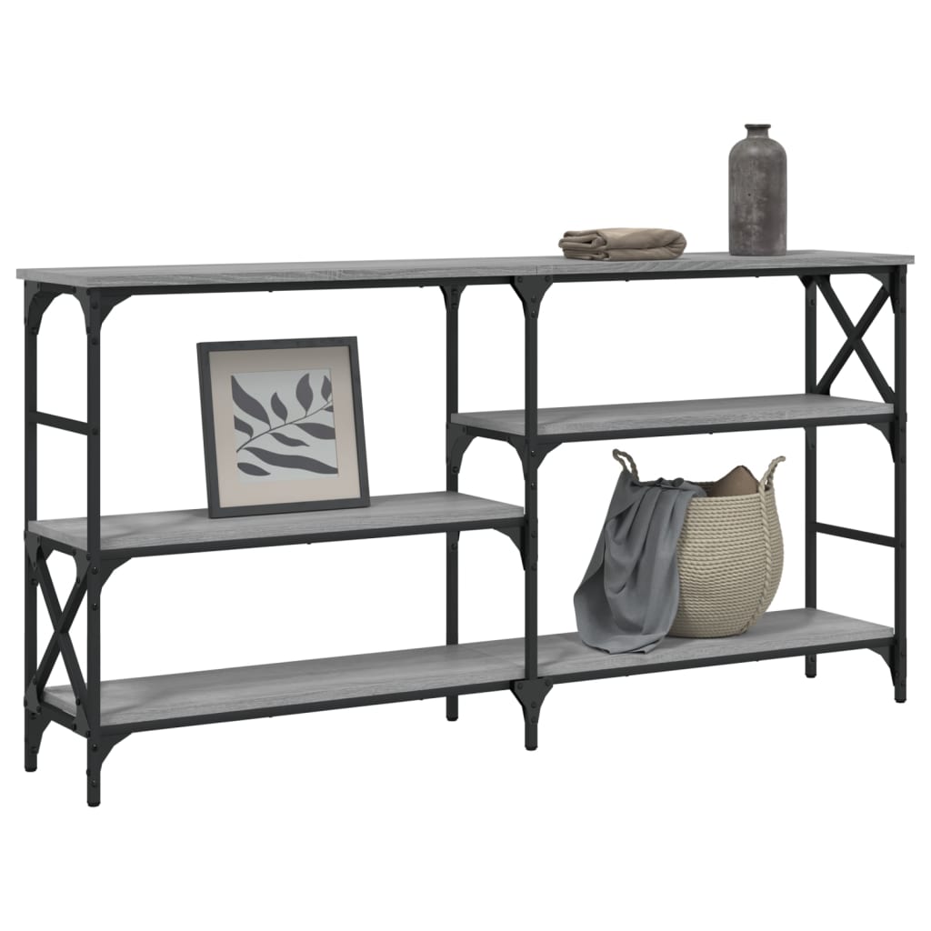 Măsuță consolă, gri sonoma, 150x29x76,5 cm, lemn prelucrat GartenMobel Dekor