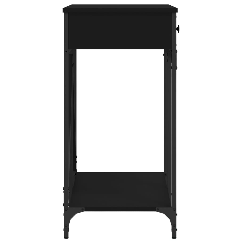 Măsuță consolă, negru, 100x39x78,5 cm, lemn compozit GartenMobel Dekor
