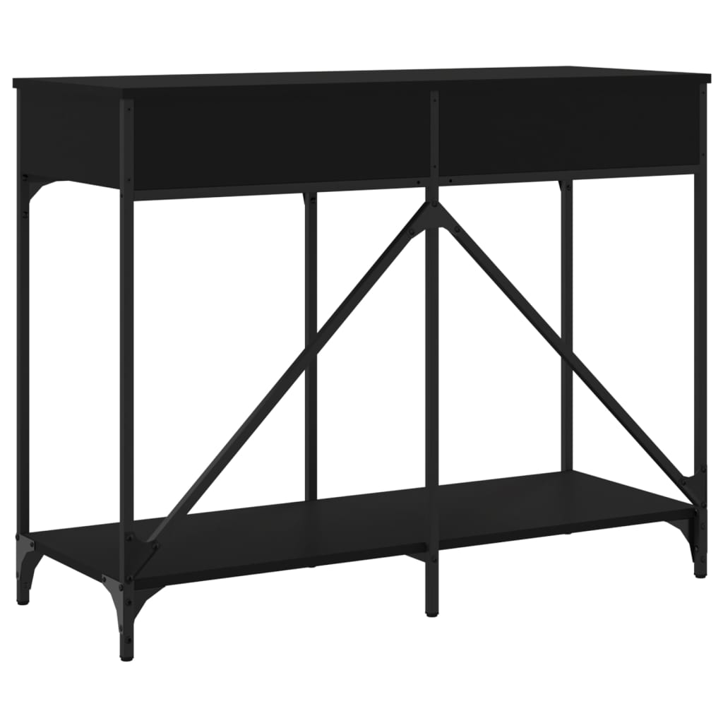 Măsuță consolă, negru, 100x39x78,5 cm, lemn compozit GartenMobel Dekor