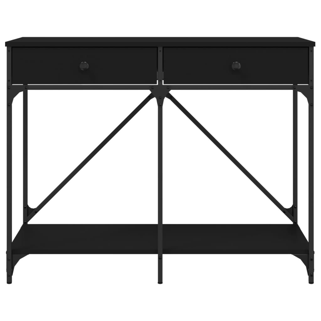 Măsuță consolă, negru, 100x39x78,5 cm, lemn compozit GartenMobel Dekor