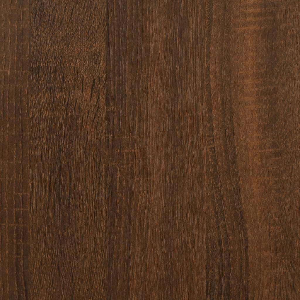 Rafturi de perete cu bare 2 buc, maro, 80x16x14 cm, stejar GartenMobel Dekor