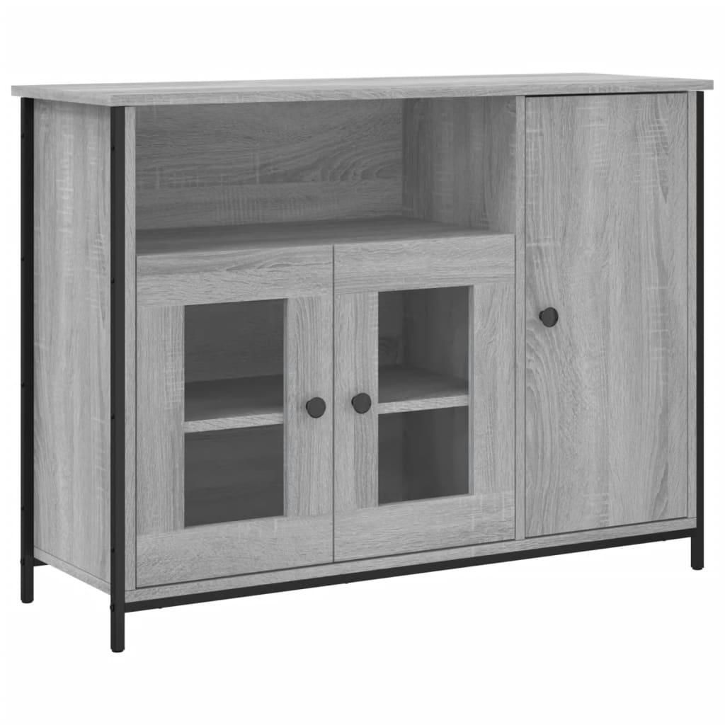 Servantă, gri sonoma, 100x35x75 cm, lemn compozit GartenMobel Dekor